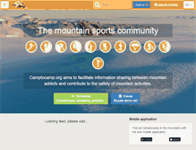 Tablet Screenshot of camptocamp.org